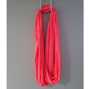 Apana Infinity Athletic Scarf: Coral/Pink Color